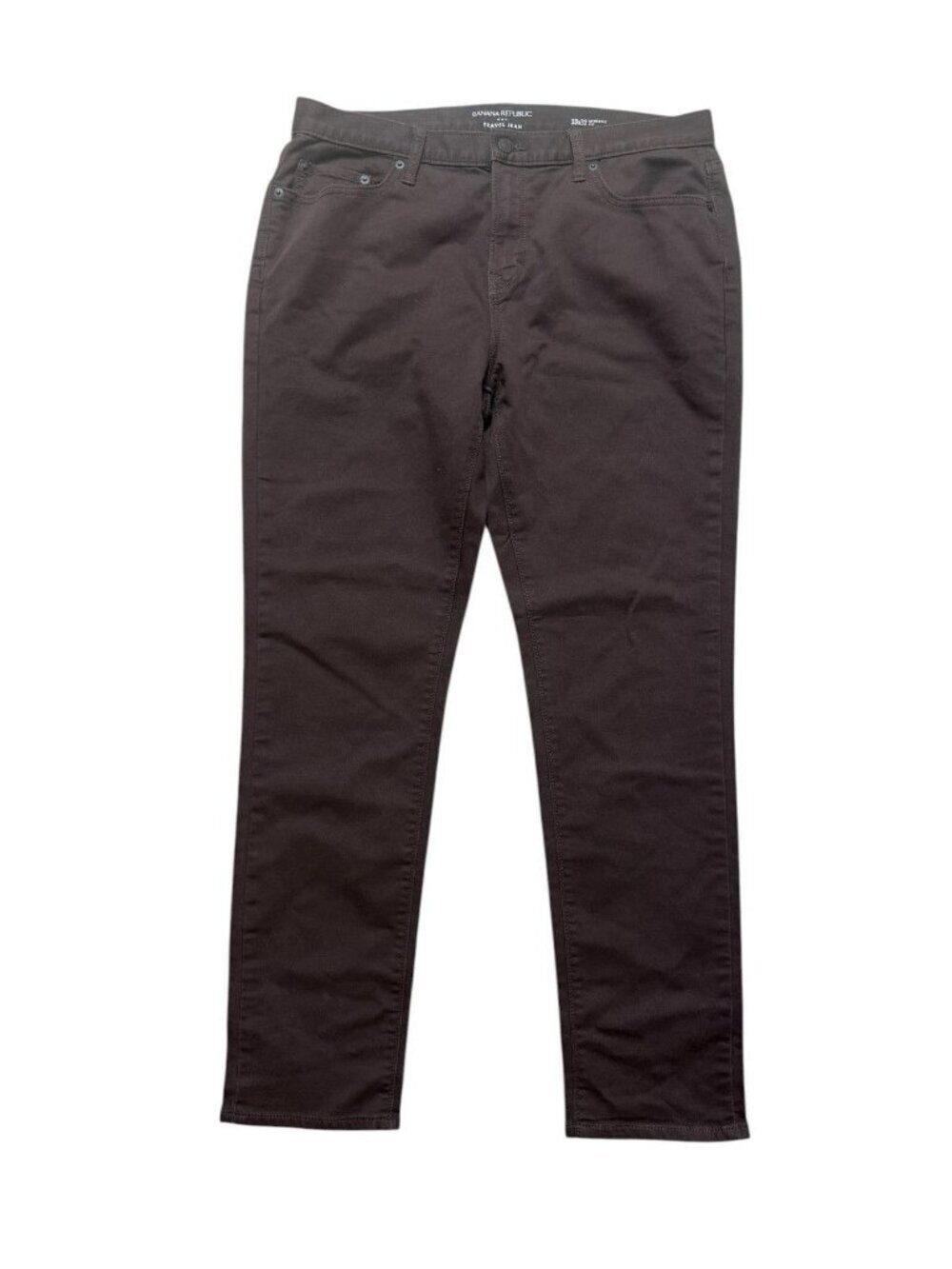 Banana Republic Travel Pants Brown Athletic Fit 32x32 Stretch